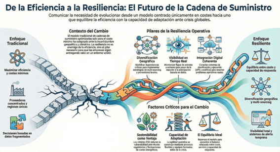 Una cadena de suministro para tiempos de incertidumbre: cómo construir operaciones resilientes y eficientes